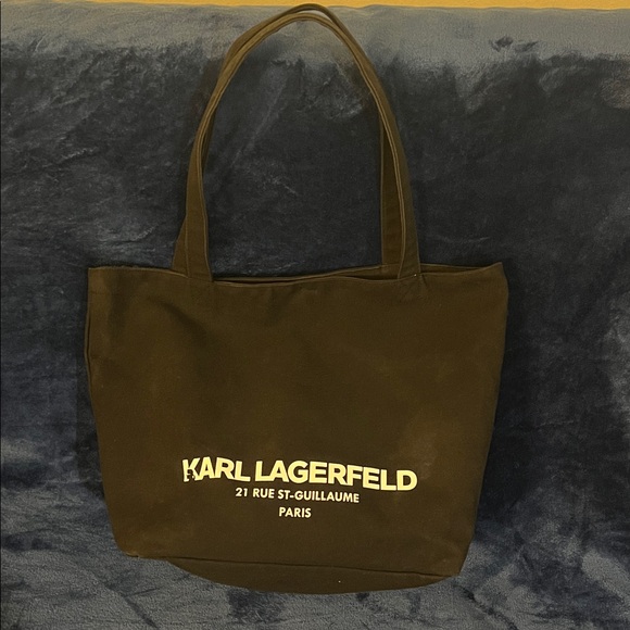 Karl Lagerfeld Handbags - Karl Lagerfeld Black Canvas Tote